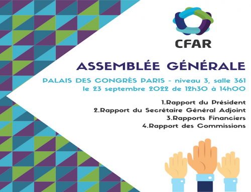 23/09/22 : AG du CFAR au congrès de la SFAR